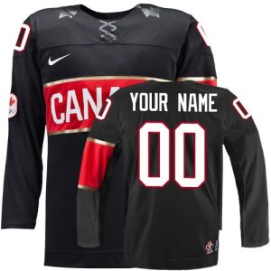 Dam Olympic Hockey Premier Musta Tilpasset Kanada Team Kolmas 2014